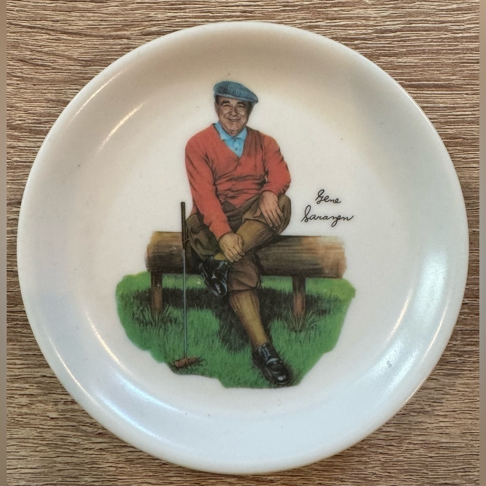 Vintage Melamine 1960’s Gene Sarazen Coaster